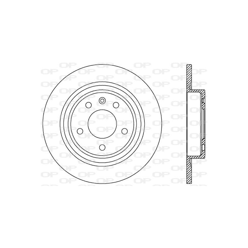 Jeu de 2 disques de frein OPEN PARTS