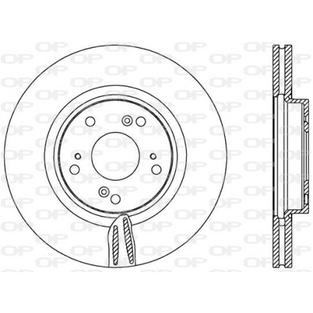 Jeu de 2 disques de frein OPEN PARTS