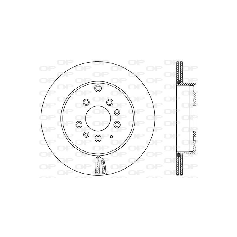 Jeu de 2 disques de frein OPEN PARTS