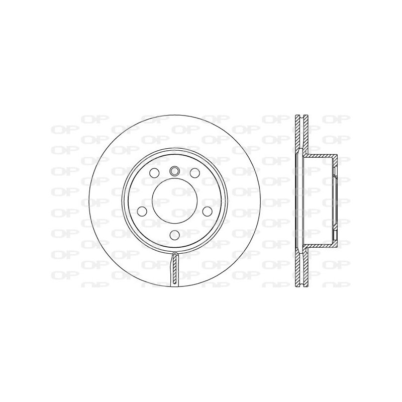 Jeu de 2 disques de frein OPEN PARTS