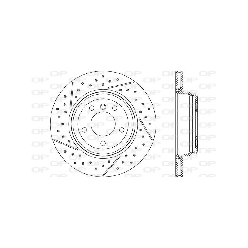 Jeu de 2 disques de frein OPEN PARTS