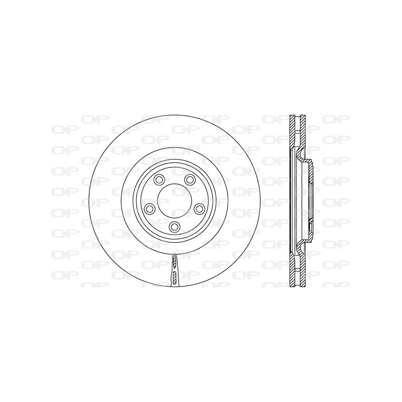 Jeu de 2 disques de frein OPEN PARTS