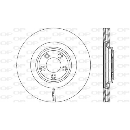 Jeu de 2 disques de frein OPEN PARTS