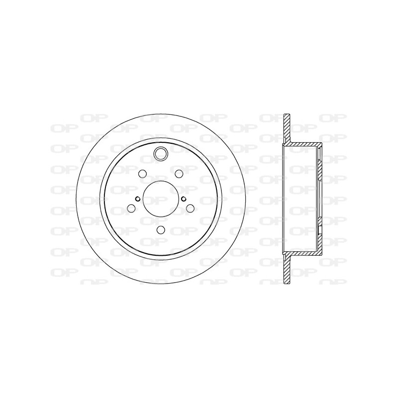 Jeu de 2 disques de frein OPEN PARTS