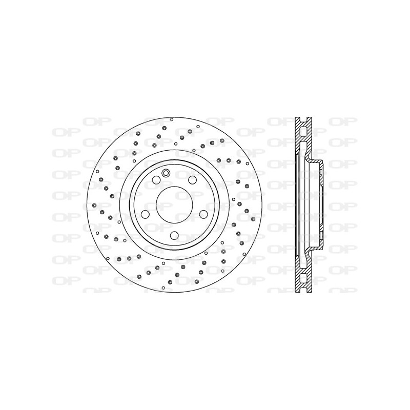 Jeu de 2 disques de frein OPEN PARTS