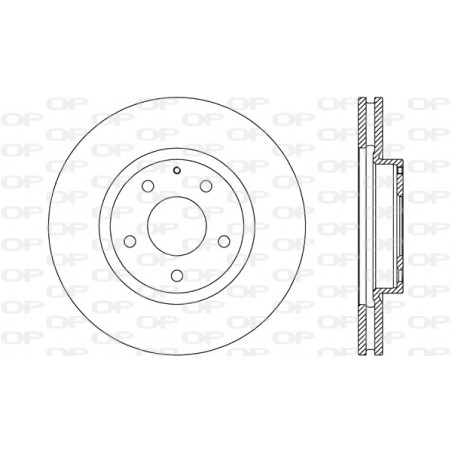 Jeu de 2 disques de frein OPEN PARTS