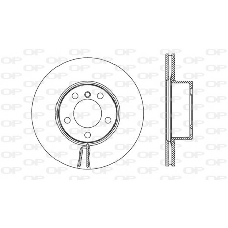 Jeu de 2 disques de frein OPEN PARTS