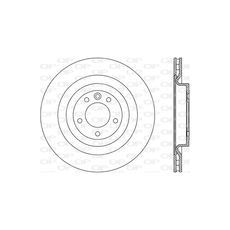 Jeu de 2 disques de frein OPEN PARTS