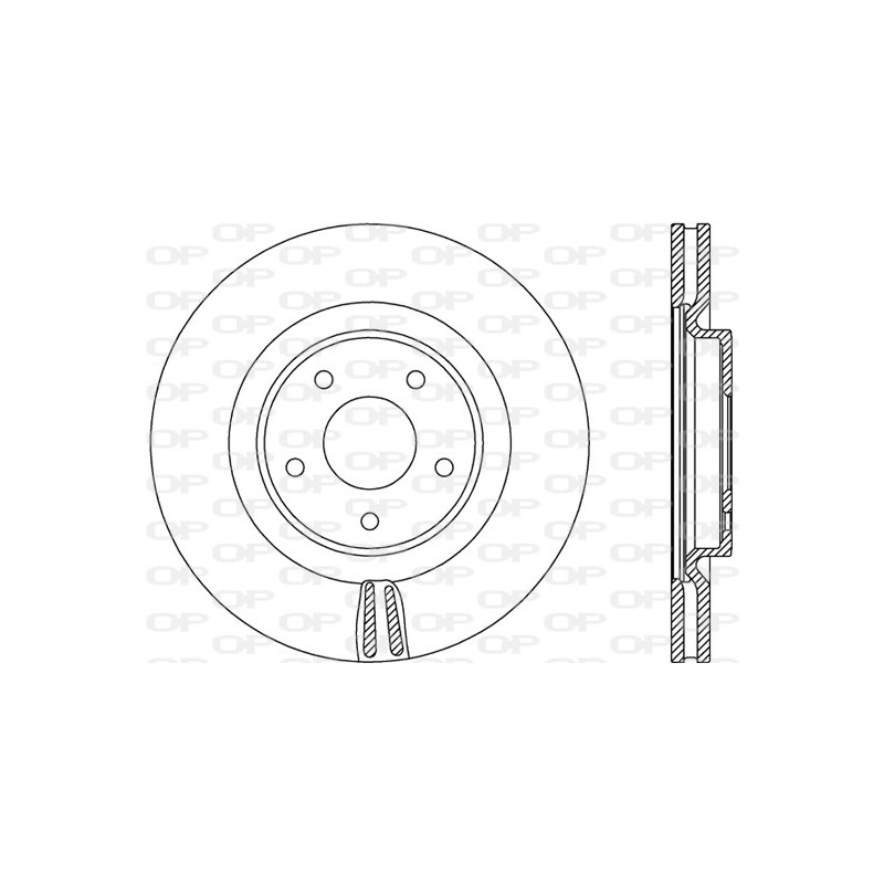 Jeu de 2 disques de frein OPEN PARTS