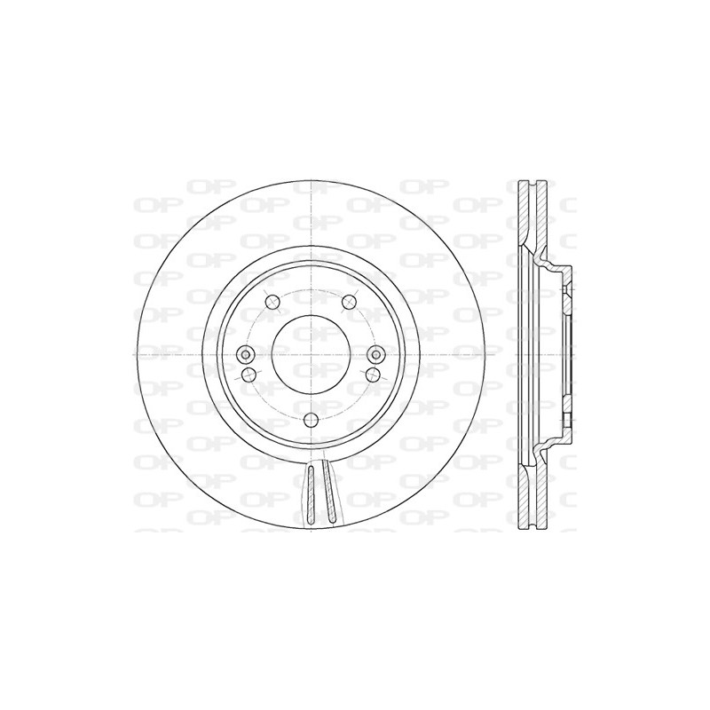 Jeu de 2 disques de frein OPEN PARTS