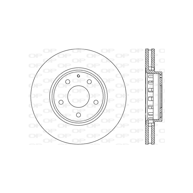 Jeu de 2 disques de frein OPEN PARTS