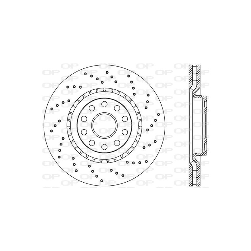 Jeu de 2 disques de frein OPEN PARTS