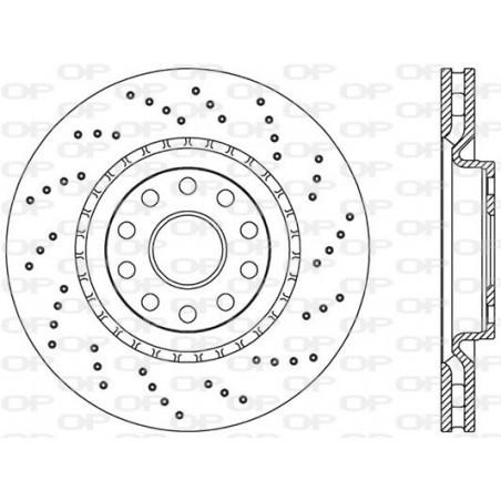 Jeu de 2 disques de frein OPEN PARTS