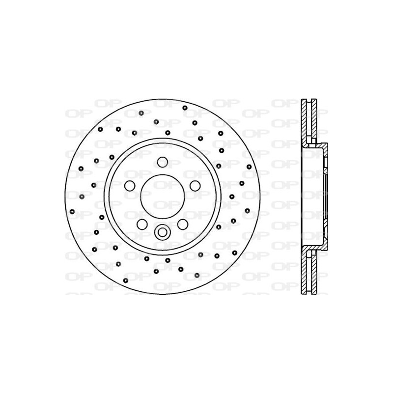 Jeu de 2 disques de frein OPEN PARTS