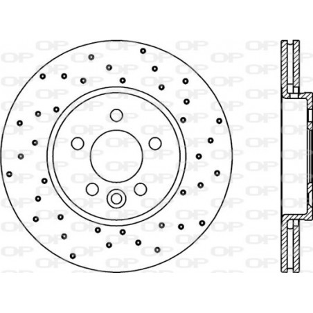 Jeu de 2 disques de frein OPEN PARTS