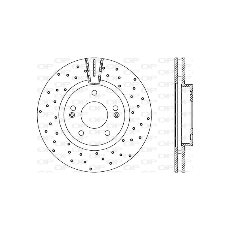 Jeu de 2 disques de frein OPEN PARTS