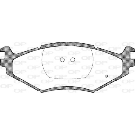 Jeu de quatre plaquettes de frein à disque OPEN PARTS