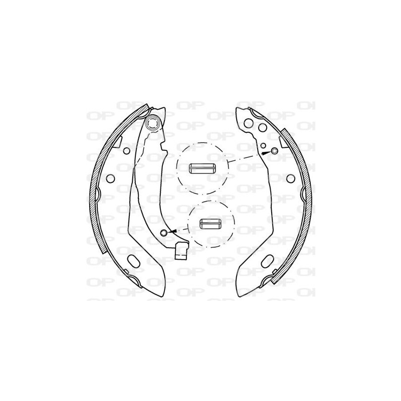 Jeu de mâchoires de frein OPEN PARTS