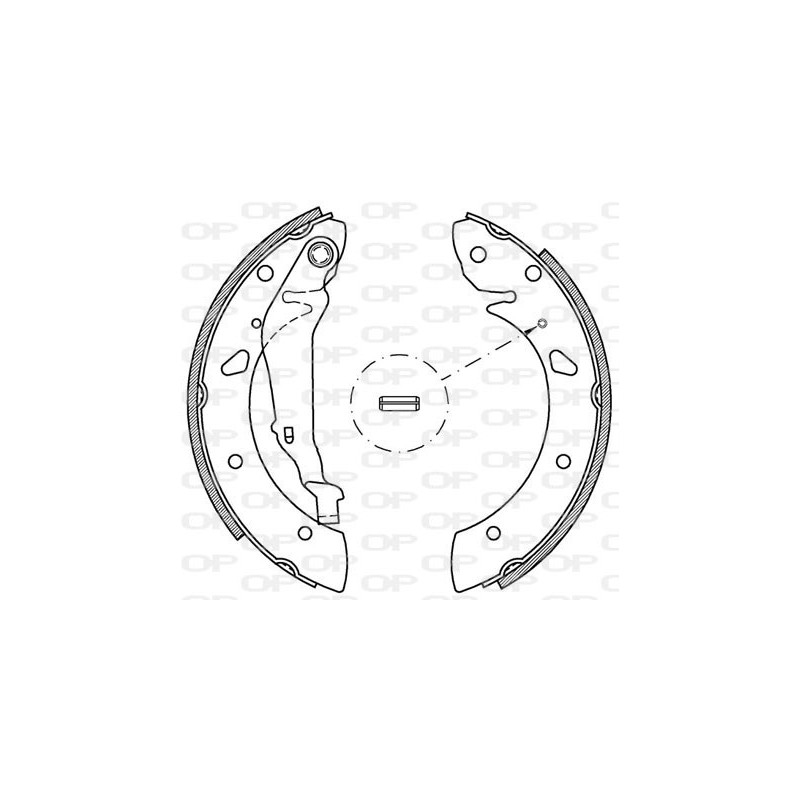 Jeu de mâchoires de frein OPEN PARTS