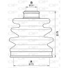 Jeu de joints-soufflets (Cardan) OPEN PARTS