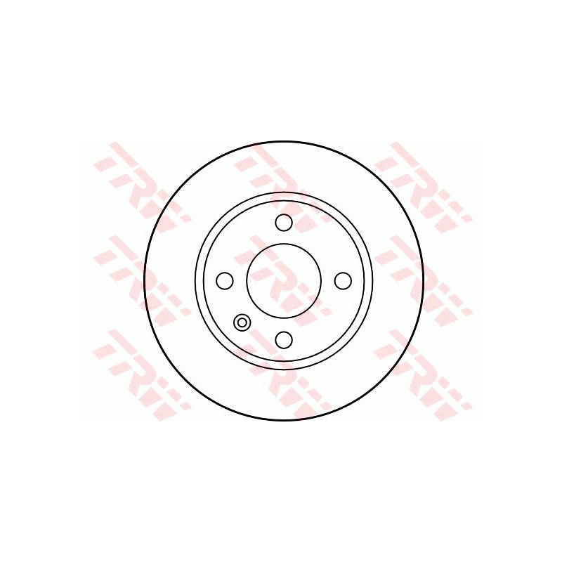 Jeu de 2 disques de frein TRW