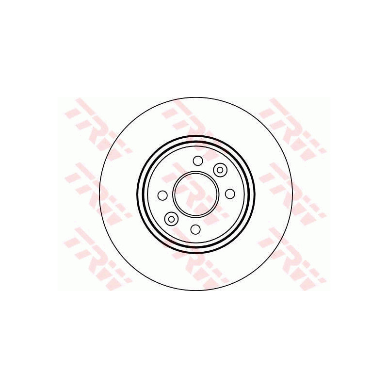 Jeu de 2 disques de frein TRW