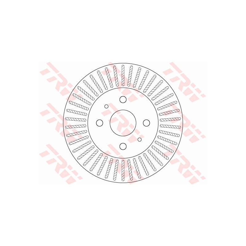 Jeu de 2 disques de frein TRW