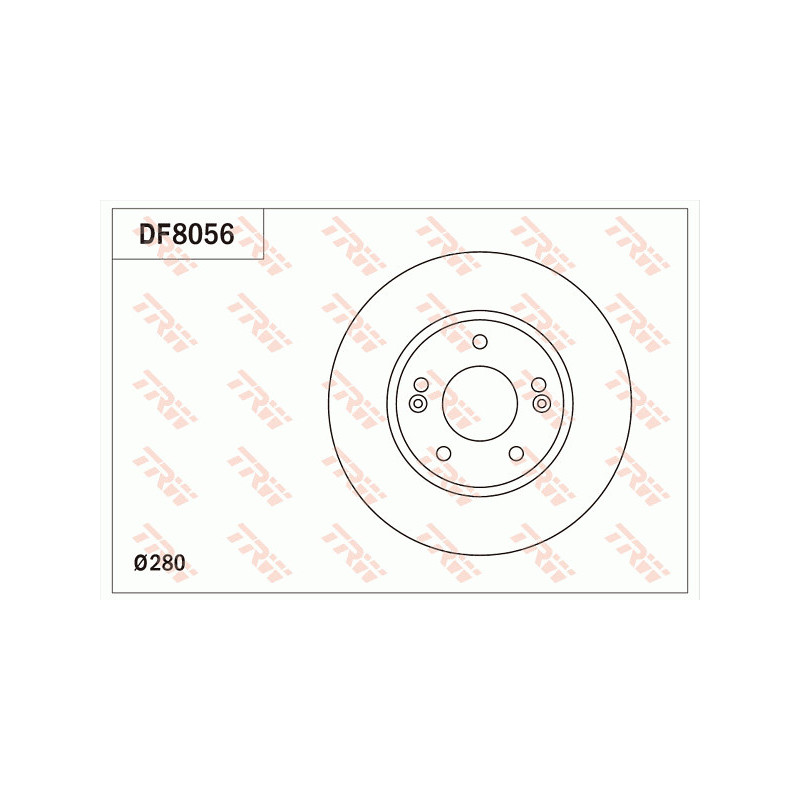 Jeu de 2 disques de frein TRW