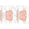 Jeu de quatre plaquettes de frein à disque TRW