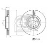 Jeu de 2 disques de frein FEBI BILSTEIN