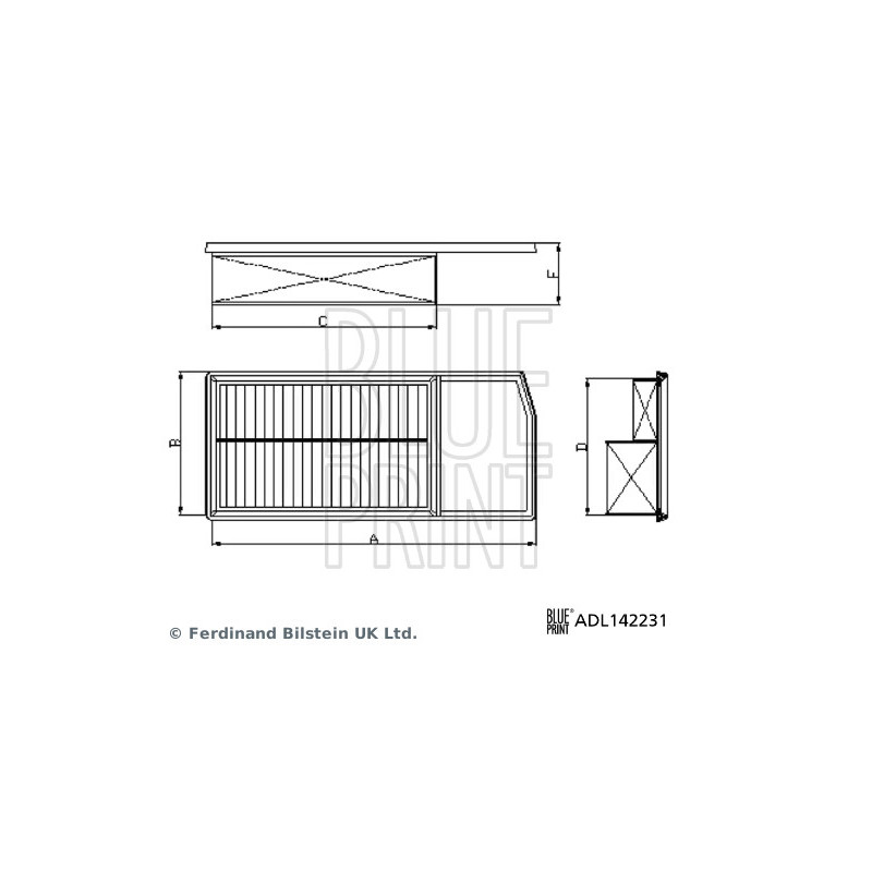 Filtre à air BLUE PRINT