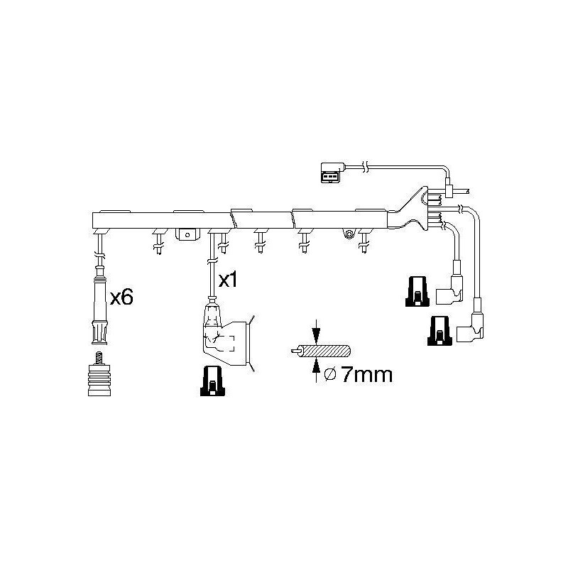 Fils de bougies / Faisceau d'allumage BOSCH