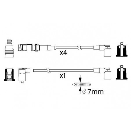 Fils de bougies / Faisceau d'allumage BOSCH