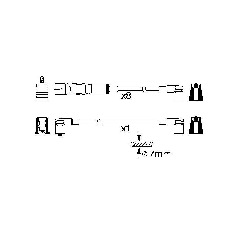 Fils de bougies / Faisceau d'allumage BOSCH