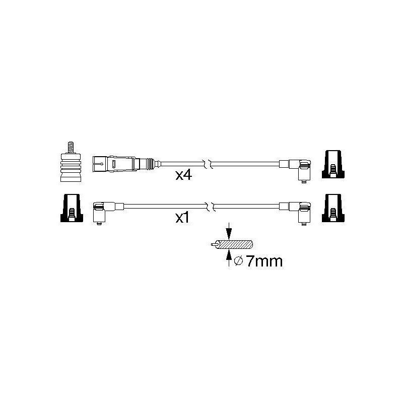 Fils de bougies / Faisceau d'allumage BOSCH