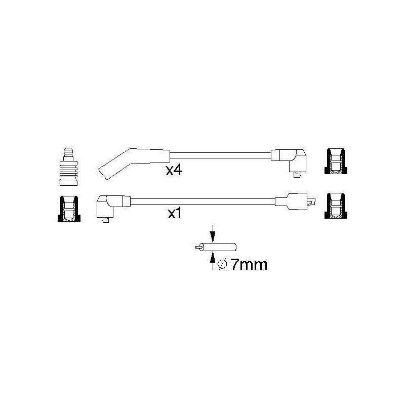 Fils de bougies / Faisceau d'allumage BOSCH