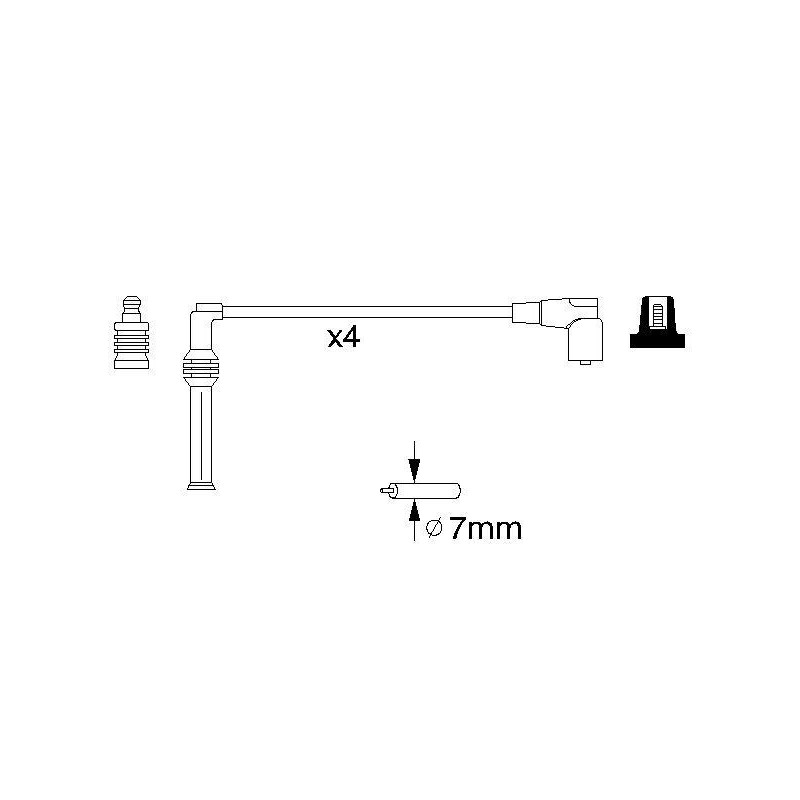 Fils de bougies / Faisceau d'allumage BOSCH