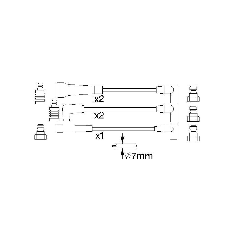 Fils de bougies / Faisceau d'allumage BOSCH