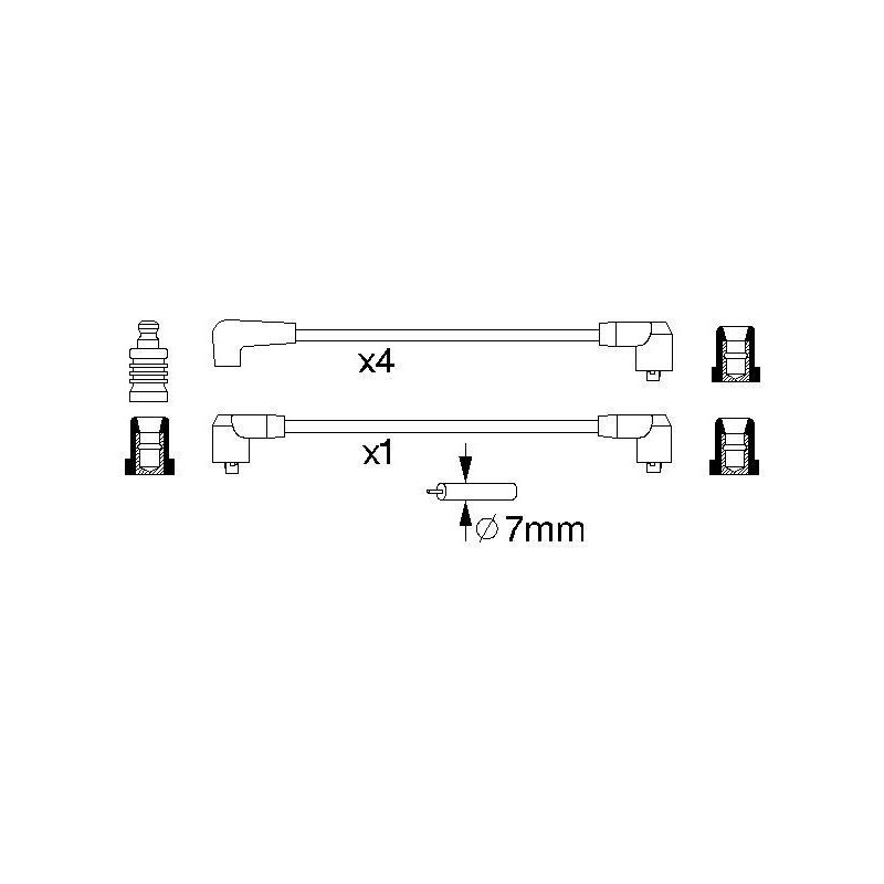 Fils de bougies / Faisceau d'allumage BOSCH