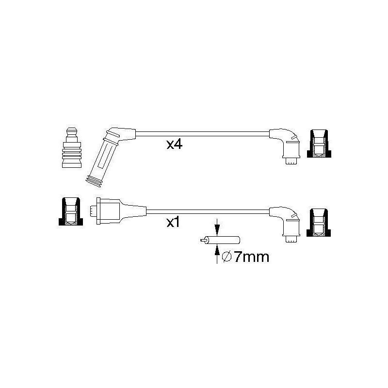 Fils de bougies / Faisceau d'allumage BOSCH