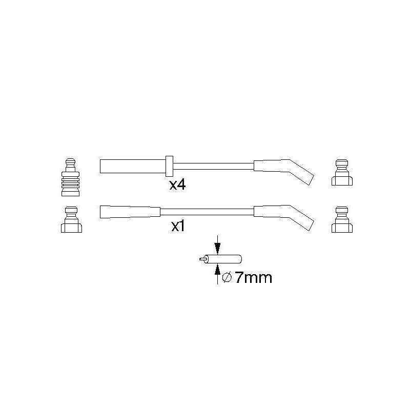 Fils de bougies / Faisceau d'allumage BOSCH