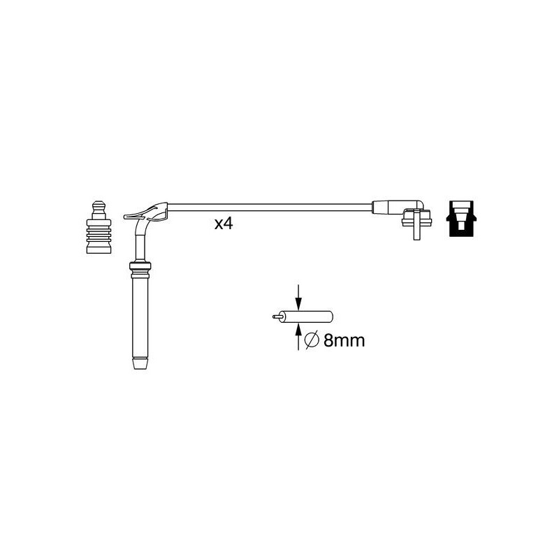 Fils de bougies / Faisceau d'allumage BOSCH