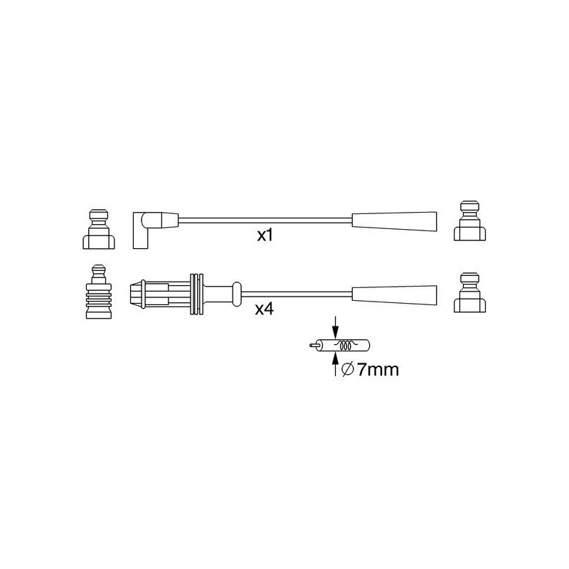 Fils de bougies / Faisceau d'allumage BOSCH