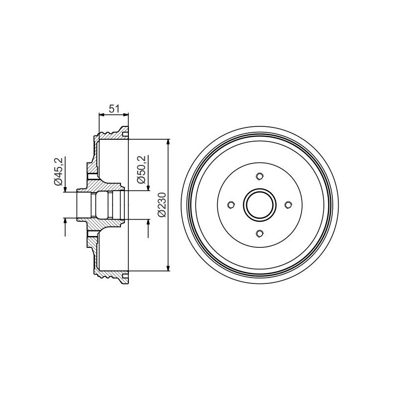 Tambour de frein BOSCH