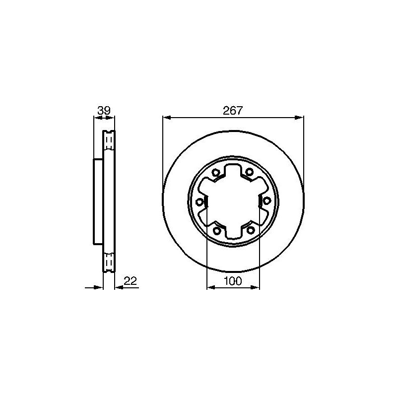 Disque de frein à l'unité BOSCH