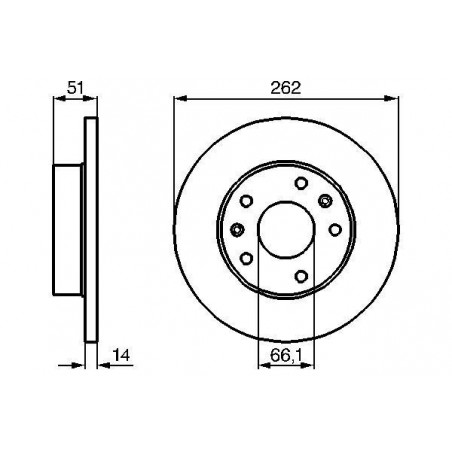 Disque de frein à l'unité BOSCH