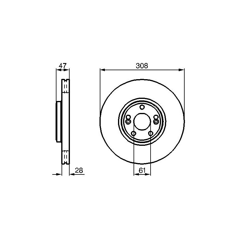 Disque de frein à l'unité BOSCH