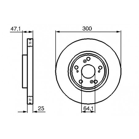 Disque de frein à l'unité BOSCH