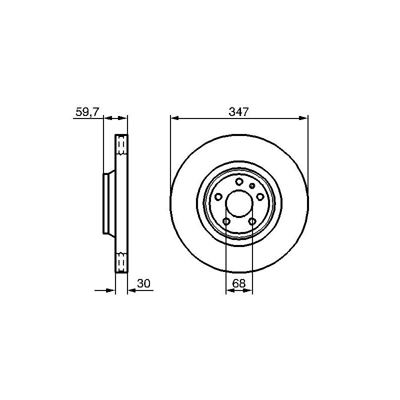 Disque de frein à l'unité BOSCH