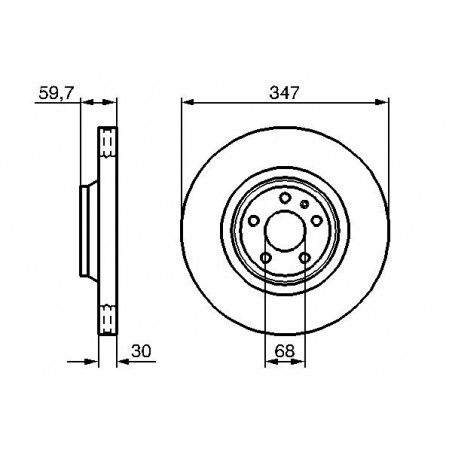 Disque de frein à l'unité BOSCH